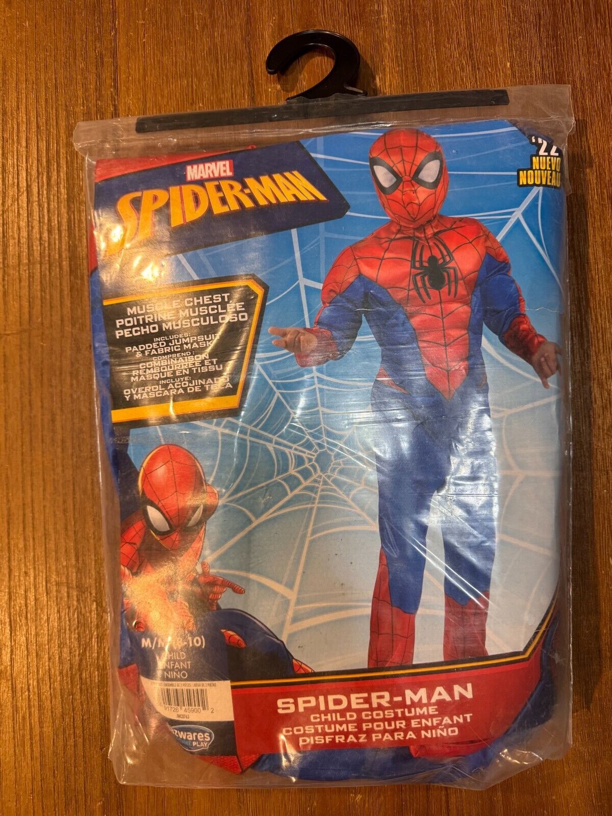 Kids' Child Marvel Spider-Man Halloween Costume Jumpsuit with Mask Medium 8 - 10