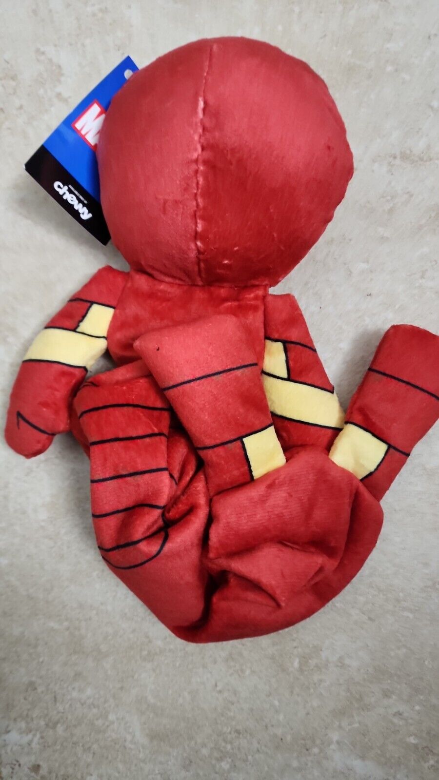 Marvel Rivals Iron Man Bungee Plush Dog Pet Puppy Toy for Medium Dogs