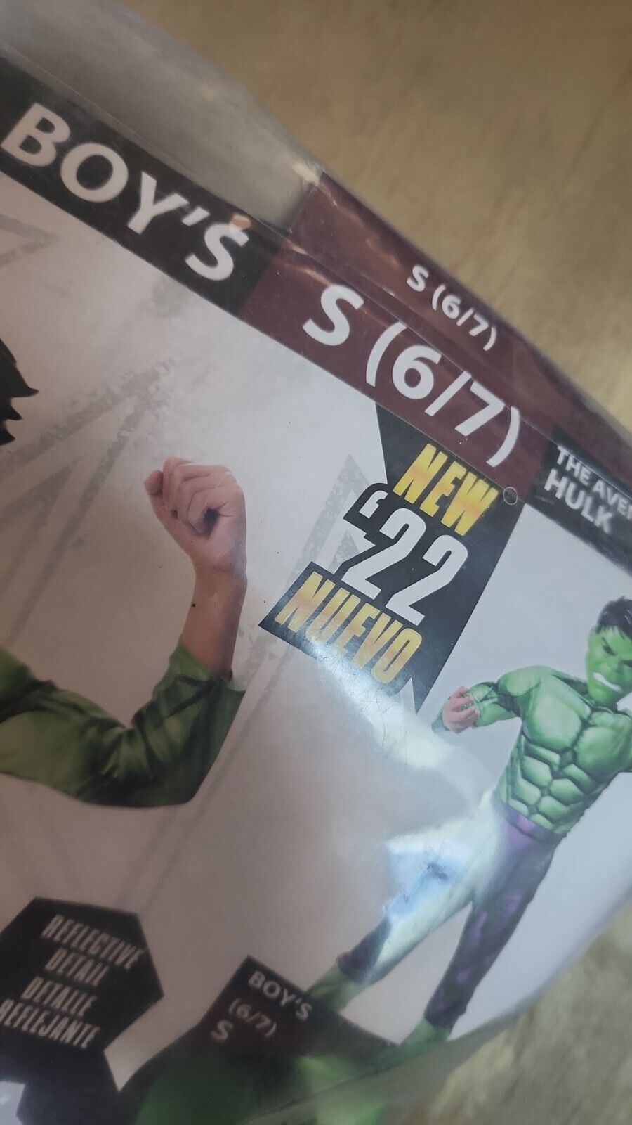 New Marvel Avengers Hulk Jumpsuit & Mask Youth Sz Small 6/7 Halloween Costume