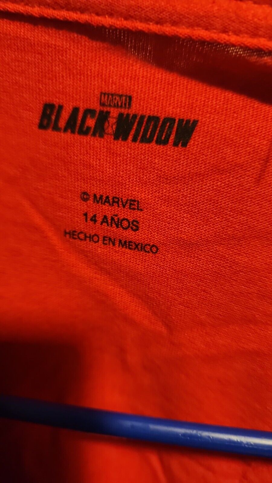 Men's Black Widow Marvel Rivals Logo T-Shirt Size 14 NWT