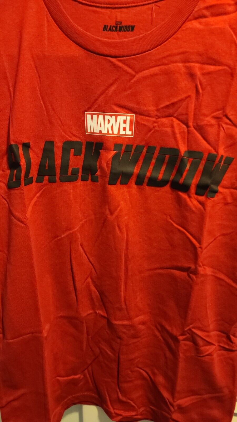 Men's Black Widow Marvel Rivals Logo T-Shirt Size 14 NWT