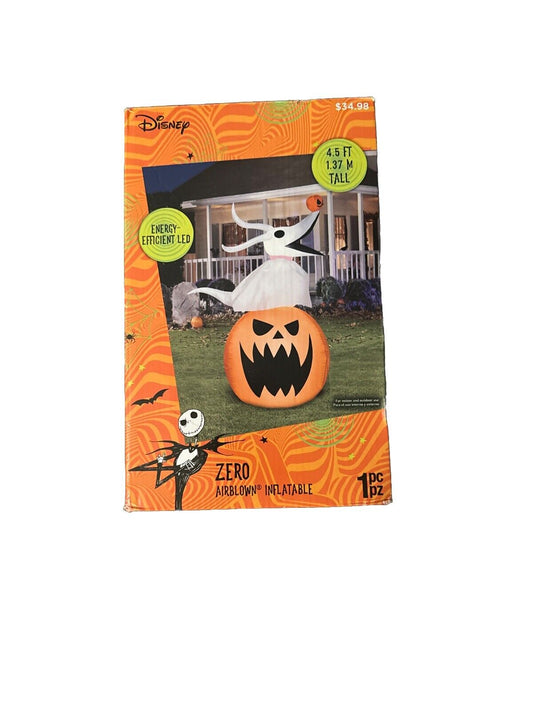 NEW Disney Nightmare Before Christmas Zero Halloween Airblown Inflatable 4.5 Ft