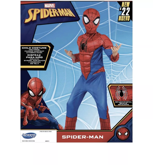 New Marvel’s Spider-Man Youth Size Medium Halloween Costume Ages 8