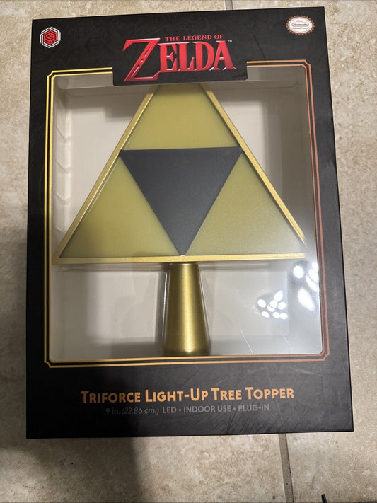 The Legend Of Zelda Triforce Link Light Up Christmas Tree Topper New Sealed