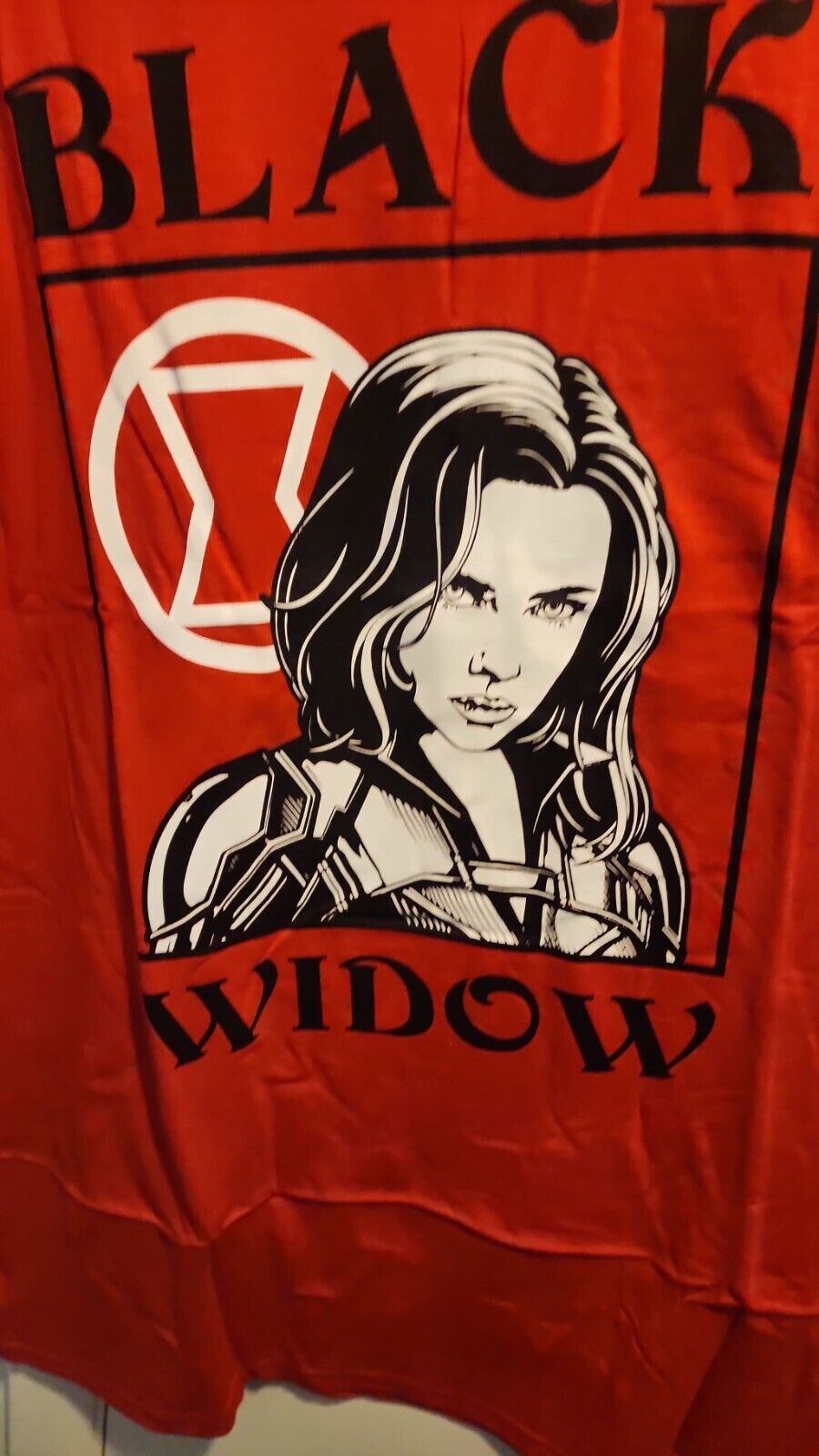 Men's Black Widow Marvel Rivals Logo T-Shirt Size  XXL 3XL, NWT