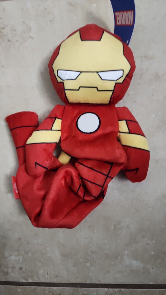 Marvel Rivals Iron Man Bungee Plush Dog Pet Puppy Toy for Medium Dogs